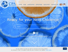 Tablet Screenshot of cparecruitment.com